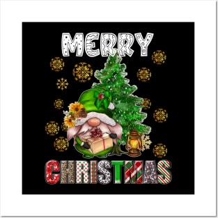 Merry Christmas Gnome Family Funny Xmas Tree Women Men Kids Posters and Art